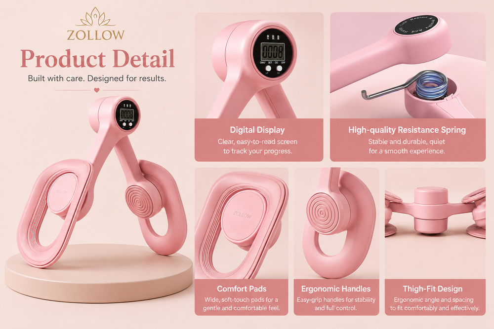 Zollow™ Pelvic Floor Trainer — Gentle Daily Pelvic Floor Support